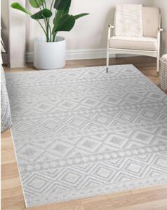 Koberec SOLE D3851 Boho, romby - ploské tkaní béžový