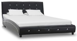 Rám postele černý umělá kůže 120 x 200 cm