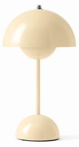 Stolní lampa &Tradition, Flowerpot VP9, stmívatelné, Béžová, Obývací pokoj, Plast, Design