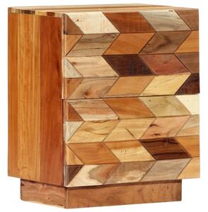 Noční stolek 40 x 30 x 50 cm masivní recyklované dřevo