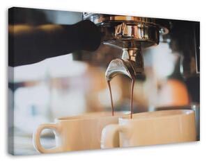 Obraz na plátně Čerstvá káva v kavárně Rozměry: 60 x 40 cm