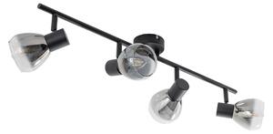 Stropní Lampa Lindby, Pendura, stmívatelné, Šedá, Jídelna, Sklo, Moderní