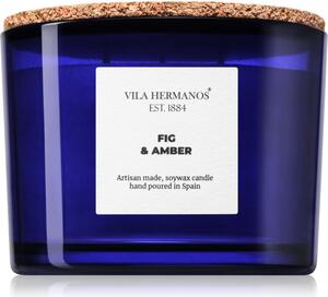 Vila Hermanos Apothecary Cobalt Blue Fig & Amber vonná svíčka 350 g