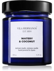Vila Hermanos Apothecary Cobalt Blue Watery & Coconut vonná svíčka 150 g