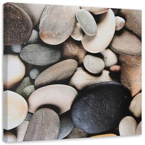 Gario Obraz Šedé kameny v detailním záběru Velikost: 40 x 40 cm, Provedení: Obraz na plátně