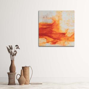 Obraz na plátně Oranžový akvarelový vzor Rozměry: 30 x 30 cm