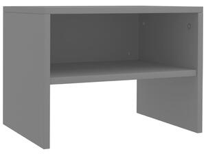 Noční stolek šedý 40 x 30 x 30 cm dřevotříska