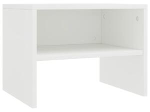 Noční stolek bílý 40 x 30 x 30 cm dřevotříska