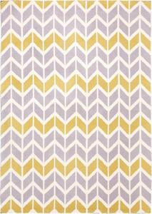 Koberec Arlo 06 Chevron Lemon šedý