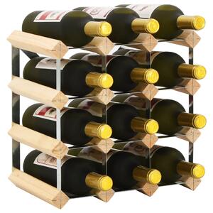 Stojan na víno na 12 lahví masivní borové dřevo