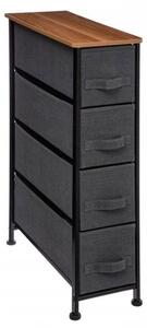 Koupelnový regál 5five Simply Smart šedý se 4 zásuvkami 48x20x75 cm