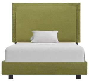 Rám postele zelený textil 90 x 200 cm