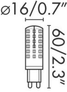 FARO LED žárovka G9 5W 2700K