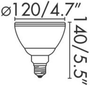 FARO LED žárovka E27 PAR38 LED 10W 4000K