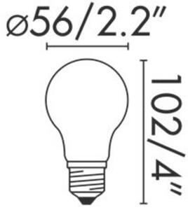 FARO LED žárovka STANDARD filament AMBER E27 5W 2200K DIM