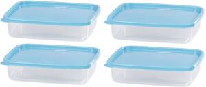Dóza MagicHome Lunchbox, obdĺžniková, sada 4 ks, 1000 ml, 21,5x15,5x5,5 cm