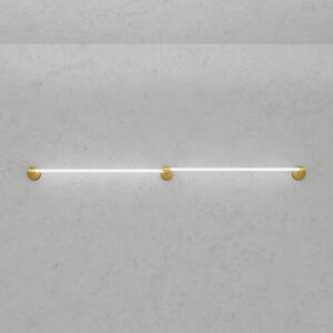ZAHO Nástěnné LED svítidlo JETSON WL3, 38W, d. 240 cm Barva: Zlatá, Teplota světla: 3000K - teplá bílá, Stmívání, řízení: ON/OFF (bez stmívání)
