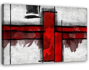 Gario Obraz Červené obdélníky Velikost: 120 x 80 cm, Provedení: Obraz na plátně