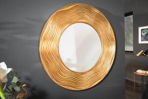 Nástěnné Zrcadlo Circle 100Cm Kulaté Zlaté Invicta Interior