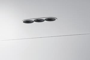 ZAHO Zapuštěné LED svítidlo SPEAKER RD60, 16W, š. 190 mm, 60° Barva: Bílo-černá, Teplota světla: 3000K - teplá bílá, Stmívání, řízení: ON/OFF (bez stmívání)