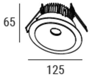 ZAHO Zapuštěné LED svítidlo SPEAKER RD100, 10W, ø 125 mm, 60° Barva: Bílá, Teplota světla: 3000K - teplá bílá, Stmívání, řízení: ON/OFF (bez stmívání)