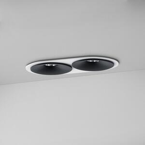 ZAHO Zapuštěné LED svítidlo SPEAKER RD100, 19W, š. 225 mm, 60° Barva: Bílá, Teplota světla: 3000K - teplá bílá, Stmívání, řízení: ON/OFF (bez stmívání)