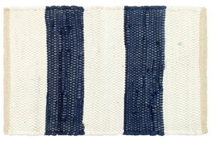 Prostírání 4 ks chindi proužky modré a bílé 30 x 45 cm