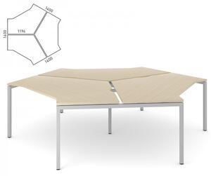 NARBUTAS - Pracovní stůl NOVA U třímístný Ø 281 cm