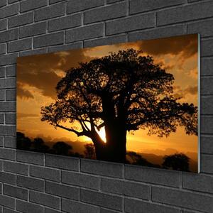 Obraz na skle Strom Příroda 125x50 cm