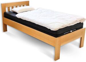 Postel SANY Buk 90x200 - Dřevěná postel z bukového masivu je jednolůžko s rozměry: 90 x 200 cm nebo 80 x 200 cm