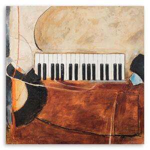 Obraz na plátně Abstraktní klávesy klavíru Rozměry: 30 x 30 cm