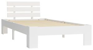 Rám postele bílý masivní borové dřevo 100 x 200 cm
