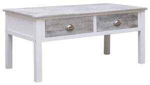 Konferenční stolek šedý 100 x 50 x 45 cm dřevo