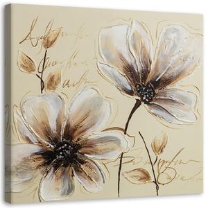 Obraz na plátně Malované květiny Rozměry: 30 x 30 cm