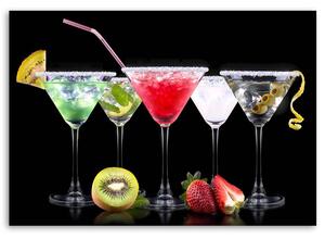 Obraz na plátně Barevné nápoje a ovoce Rozměry: 60 x 40 cm