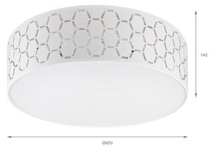 Stropní svítidlo ULLE 2xE27/15W/230V pr. 45 cm bílá