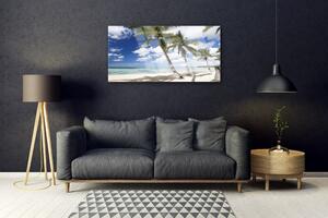Obraz na skle Moře Pláž Palma Krajina 100x50 cm