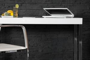 Stolek Pod Notebook - White Desk 120X40Cm Invicta Interior