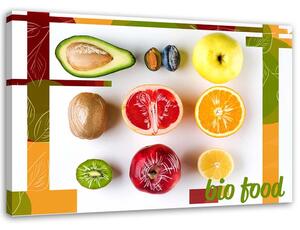 Obraz na plátně Chutné BIO ovoce Rozměry: 60 x 40 cm
