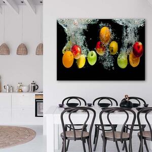 Obraz na plátně Čerstvé ovoce ve vodě Rozměry: 60 x 40 cm