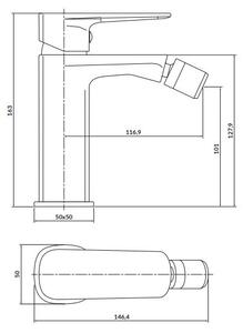 Cersanit S951-379 - Bidetová baterie LARGA černá