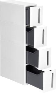 SONGMICS Úložný kuchyňský regál BASTEN 84 cm bílý