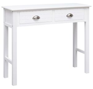 Konzolový stolek bílý 90 x 30 x 77 cm dřevo