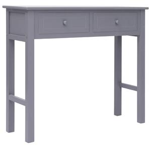 Konzolový stolek šedý 90 x 30 x 77 cm dřevo