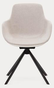 Otočná židle tassina světle béžová