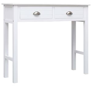 Konzolový stolek bílý 90 x 30 x 77 cm dřevo