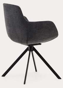 Otočná židle tassina tmavě šedá