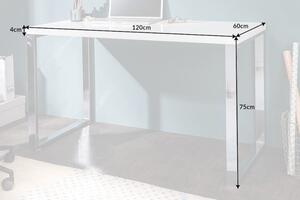 Stolek Pod Notebook - White Desk 120X60Cm Invicta Interior