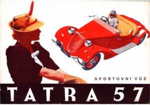 Cedule Tatra 57 - Sportovní vůz