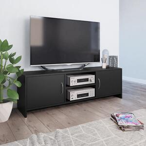 TV stolek černý 120 x 30 x 37,5 cm dřevotříska